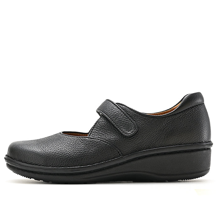 25SS新色】No.18891 鹿革ストラップシューズ（ブラック、グレージュ