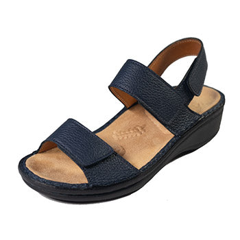 【SALE】No.18919 鹿革スタイリッシュサンダル（ブラック、カーキ、ネイビー）