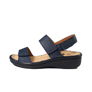 【SALE】No.18919 鹿革スタイリッシュサンダル（ブラック、カーキ、ネイビー）