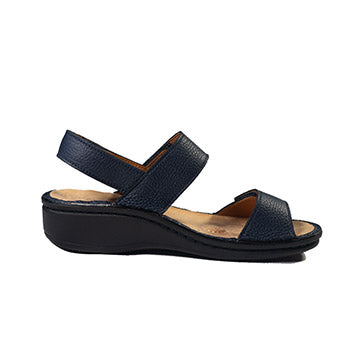 【SALE】No.18919 鹿革スタイリッシュサンダル（ブラック、カーキ、ネイビー）