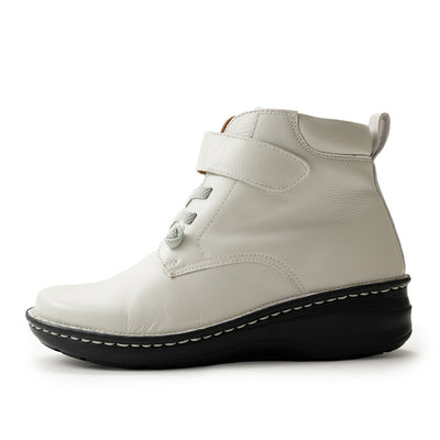 【25AW新作】No.30733 アンクルストラップブーツ（ブラック、ダークブラウン、オフホワイト）