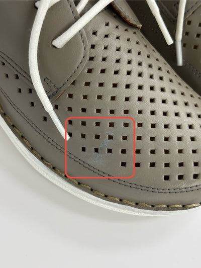 【ちょっと訳アリ*51】【23.0】No.10811 パンチングレースアップシューズ（トープグレー）