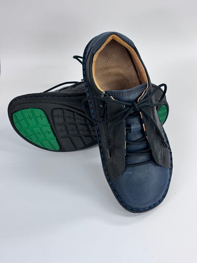 【ちょっと訳アリ*60】【22.5】No.10610 スーパーライトレースアップシューズ（ダークブルー）