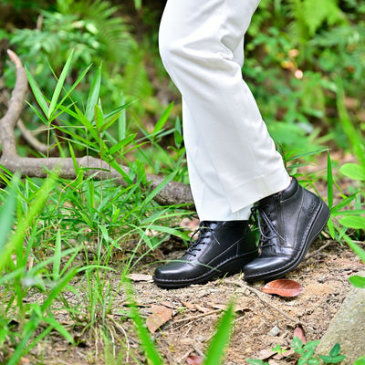 【25AW新作】No.60352 ハイカットスポーティシューズ（ブラック、ワイン、ココア）