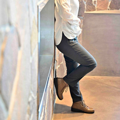 【25AW新作】No.60352 ハイカットスポーティシューズ（ブラック、ワイン、ココア）