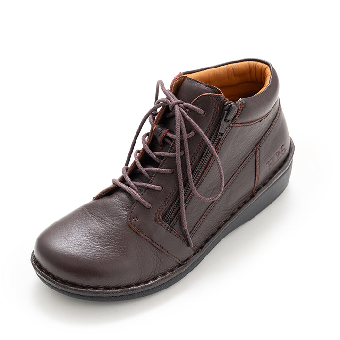 【25AW新作】No.60352 ハイカットスポーティシューズ（ブラック、ワイン、ココア）