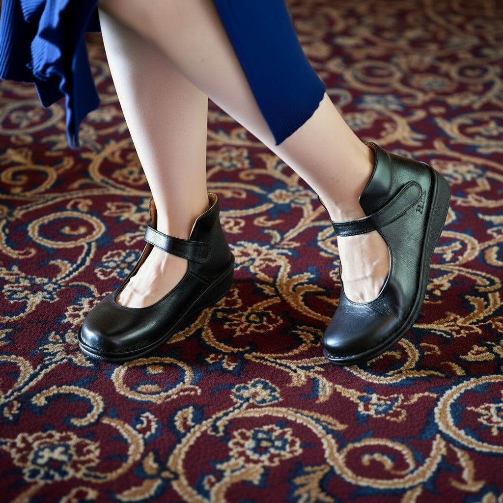 【25AW新作】No.60513 ハイカットストラップシューズ（ブラック）