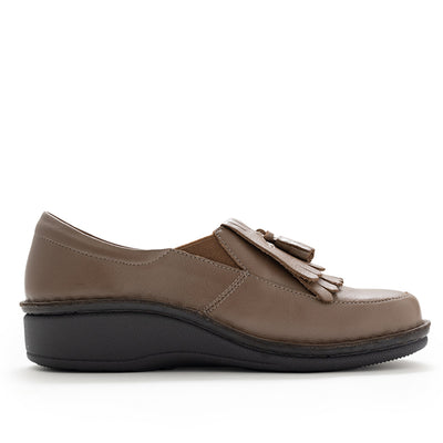 【25SS新色】No.60743キルトタッセルスリッポンシューズ（ブラック、オフホワイト、トープグレー、【25AW新色】ココア）