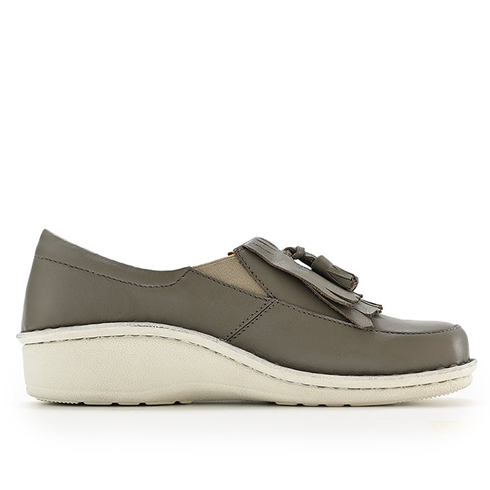 25SS新作】No.60743キルトタッセルスリッポンシューズ（ブラック