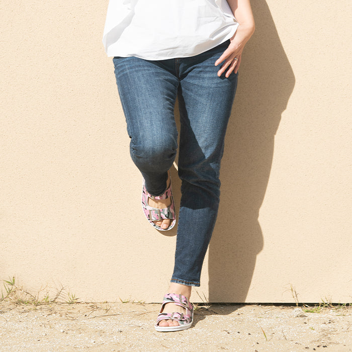 【SALE】No.10686 ダブルストラップミュール（S.シルバー、迷彩ブルー、迷彩ピンク、【25SS新色】グレー）