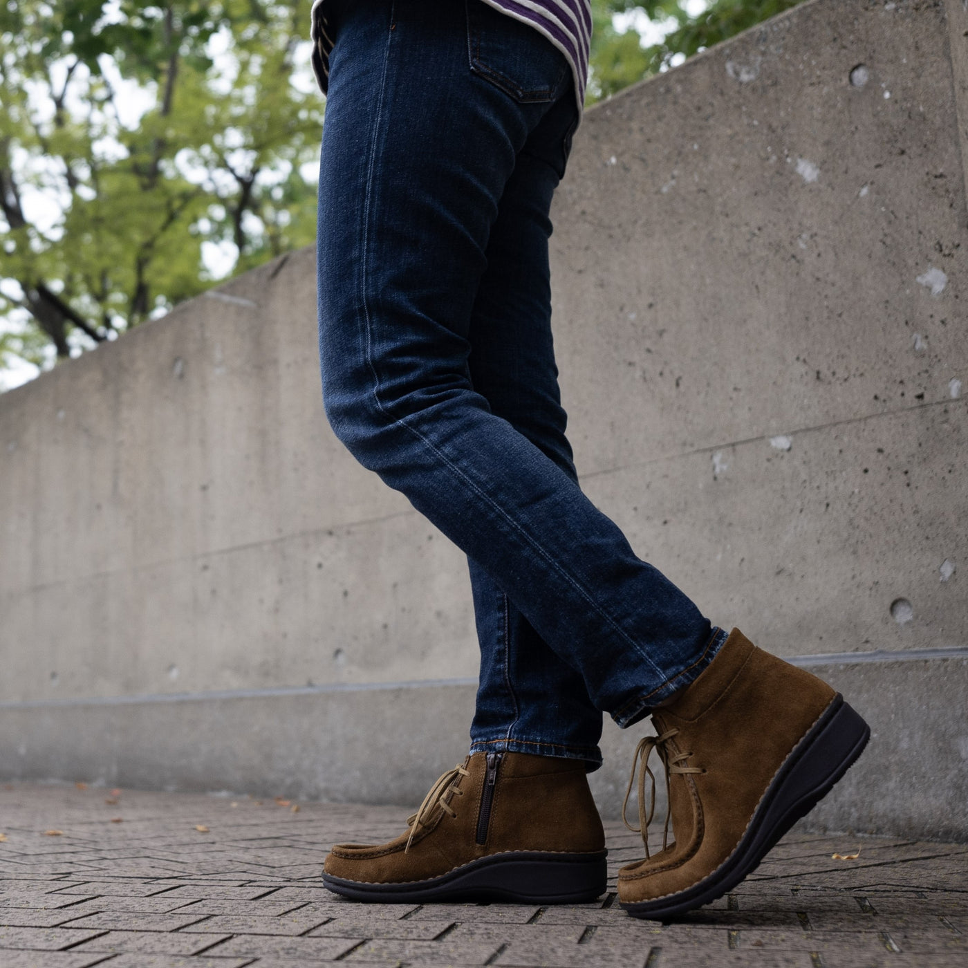 【SALE】No.10735 ワラビーブーツ（ブラック、グレーヌバック、アンバーヌバック）