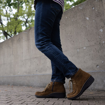 【SALE】No.10735 ワラビーブーツ（ブラック、グレーヌバック、アンバーヌバック）