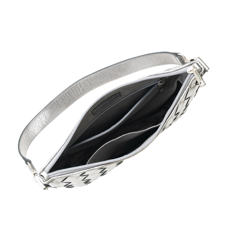 BM-0004　2wayショルダーバッグ／メッシュ（ブラック、ガンメタリック）