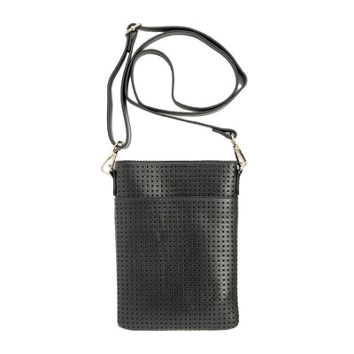 BP-0002　スマホショルダー／パンチング（ブラック、ガンメタリック）