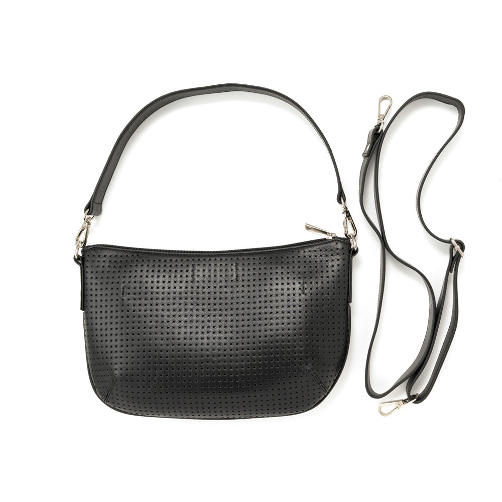 BP-0004　2wayショルダーバッグ／パンチング（ブラック、ガンメタリック）