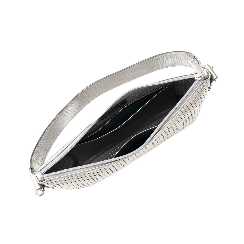 BP-0004　2wayショルダーバッグ／パンチング（ブラック、ガンメタリック）