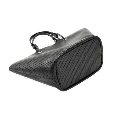 BP-0006　トートバッグ／パンチング（ブラック、ガンメタリック）