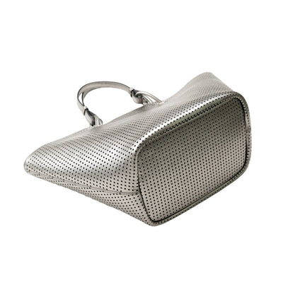 BP-0006　トートバッグ／パンチング（ブラック、ガンメタリック）