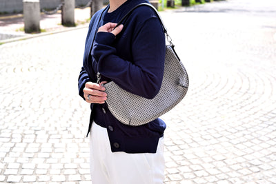 BP-0004　2wayショルダーバッグ／パンチング（ブラック、ガンメタリック）